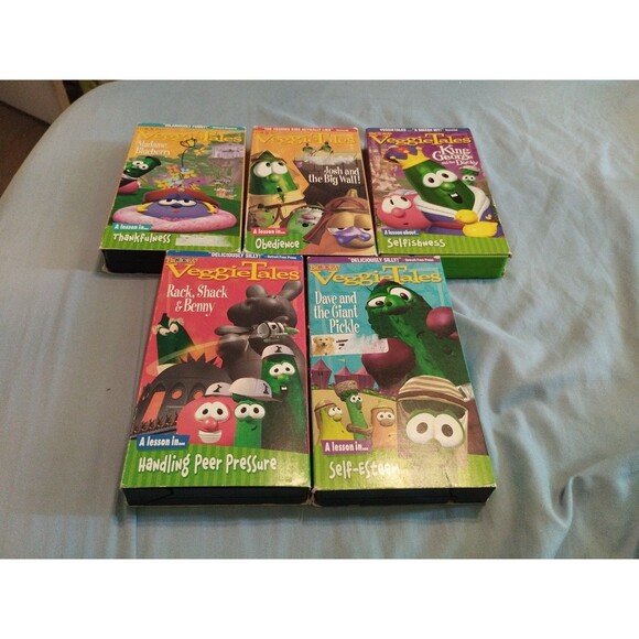 VeggieTales VHS Tapes Lot Of 5.  Big Idea.  Lot D - Picture 1 of 6